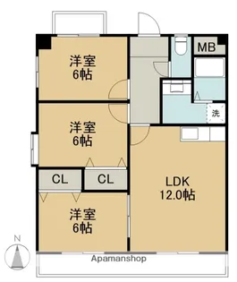 カサ・フェリスⅢ【2階】の間取り