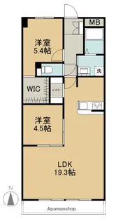 ピボットマンション八幡【403号室】の間取り