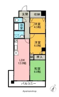 サンライズコート知多【202号室】の間取り