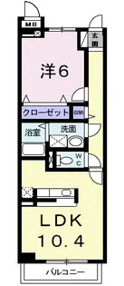 ヌーベルコリーヌⅠ【1階】の間取り