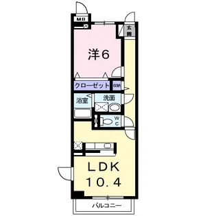 ヌーベル コリーヌⅠ【2階】の間取り