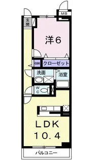 ヌーベル コリーヌⅡ【1階】の間取り