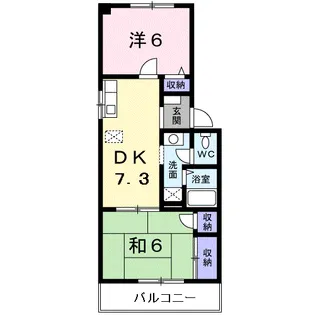 ドミールエスポア【2階】の間取り