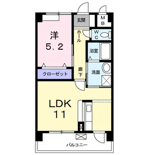 ニュー平地【2階】の間取り