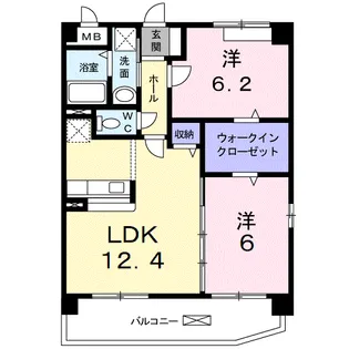 ニュー平地【3階】の間取り