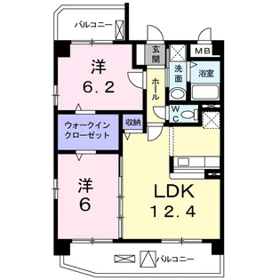 ニュー平地【3階】の間取り
