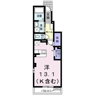 サン ミリュー【1階】の間取り