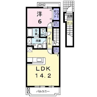 アン・サンクセット【2階】の間取り