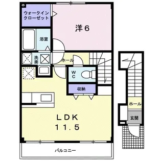 アルカンシエル・MⅡ【2階】の間取り