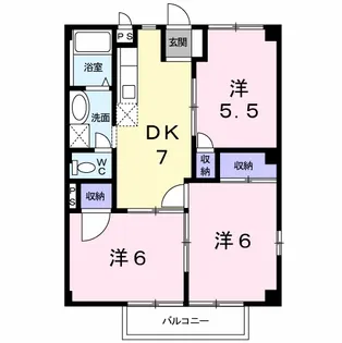 ファミール Y・A【2階】の間取り