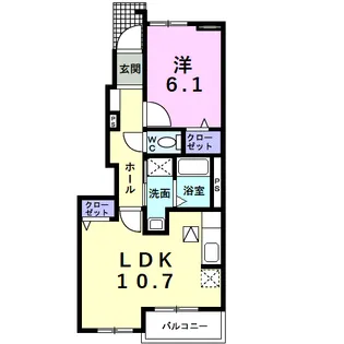 アンシャンテ【1階】の間取り
