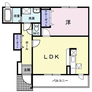 レインボーヒルズⅠ【1階】の間取り