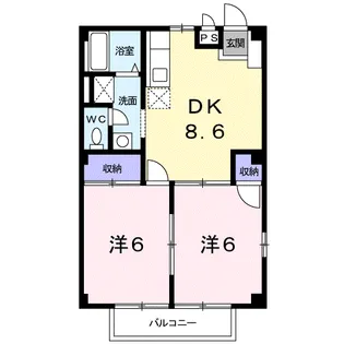 ファミール Y・B【2階】の間取り