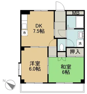 グランドゥール根崎【3階】の間取り