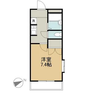 メルベーユHAJI【1階】の間取り