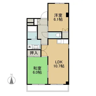 アルシオネM【2階】の間取り