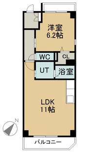 メルベーユ・HAJIⅢ【1階】の間取り