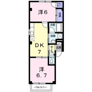 グランド−ル10【2階】の間取り