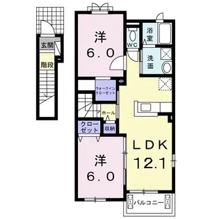 ベスタD【2階】の間取り