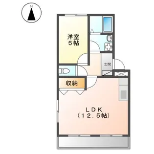 コーポみなと【202号室】の間取り