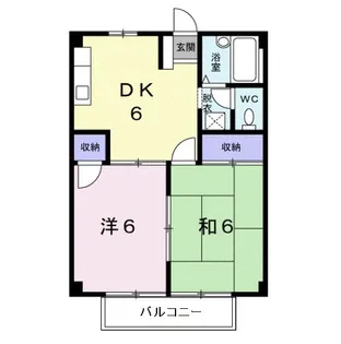 ハイム榎戸【2階】の間取り