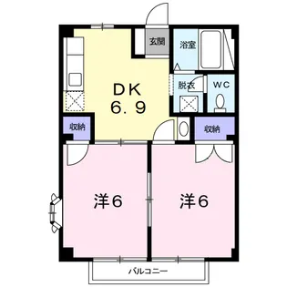 ネオクレド−ル【1階】の間取り