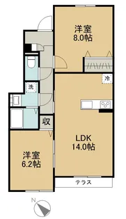 アスピリア Ⅰ【1階】の間取り