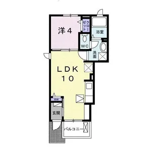 ブルーコスモⅡ【1階】の間取り
