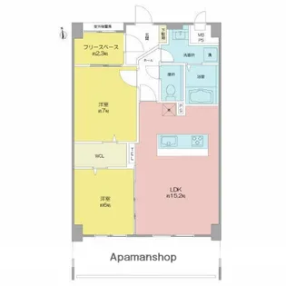 SQUARE−I【1階】の間取り