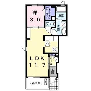 ルミエール【1階】の間取り