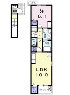 サニーハイツ【2階】の間取り
