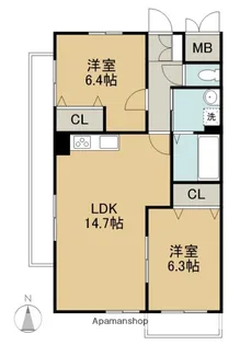 Casaverde【205号室】の間取り