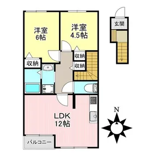 ブルーム多屋【2階】の間取り