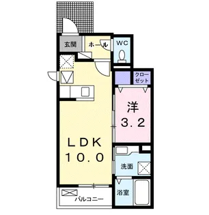 クレール【1階】の間取り