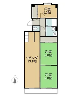 メゾン島田【1階】の間取り