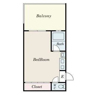 グリーンハイツタツミ【3E号室】の間取り