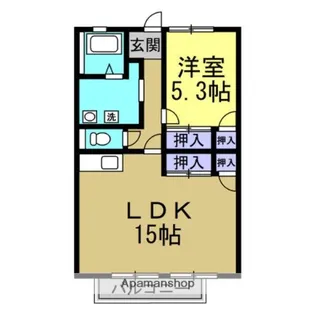 ライフハイツ【102号室】の間取り