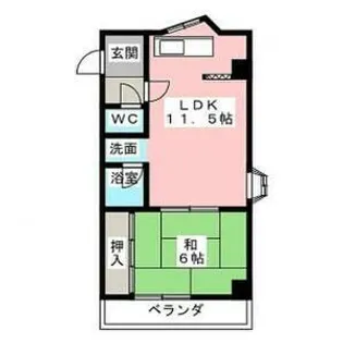 ヴァーチューハウス【3階】の間取り