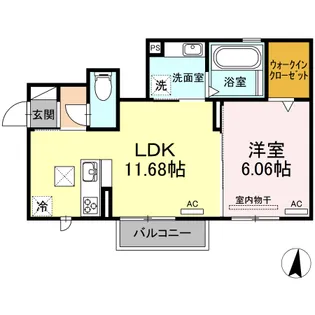 Glan M.T【1階】の間取り