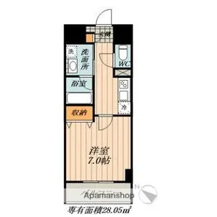 メイプル高横須賀【6階】の間取り