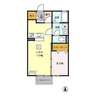 リビングタウン榎戸 A【2階】の間取り