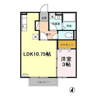 マ メゾン【203号室】の間取り