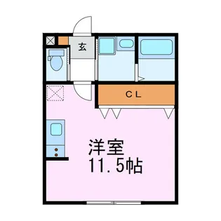 ファーバル常滑Ⅱ【Ⅱ102号室】の間取り