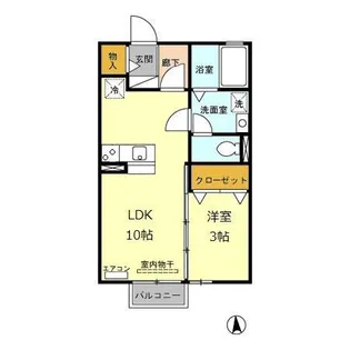 風見鶏【2階】の間取り