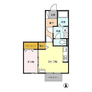 リビングタウン榎戸 C【2階】の間取り