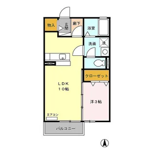リビングタウン榎戸 C【1階】の間取り