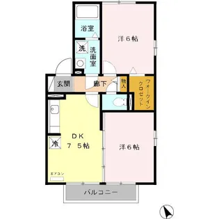 エスポワールC【2階】の間取り