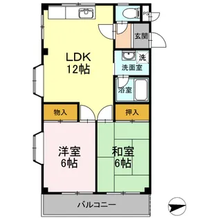 花家のハイツⅡ【2階】の間取り
