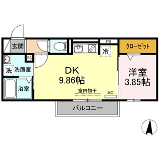 ブリーズコート常滑【2階】の間取り