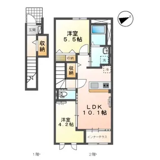 ヴェルニース【2階】の間取り
